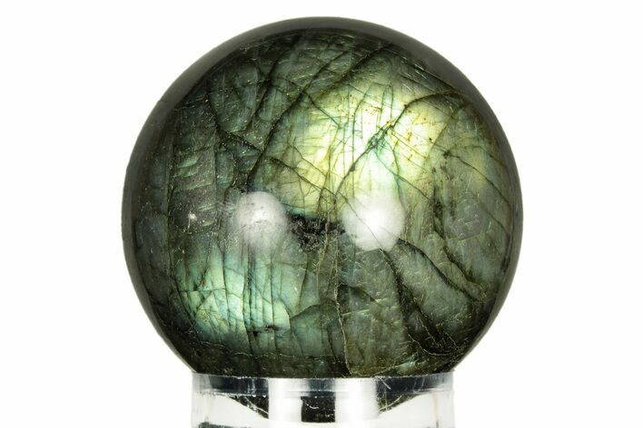 Flashy, Polished Labradorite Sphere - Great Color Play #266183